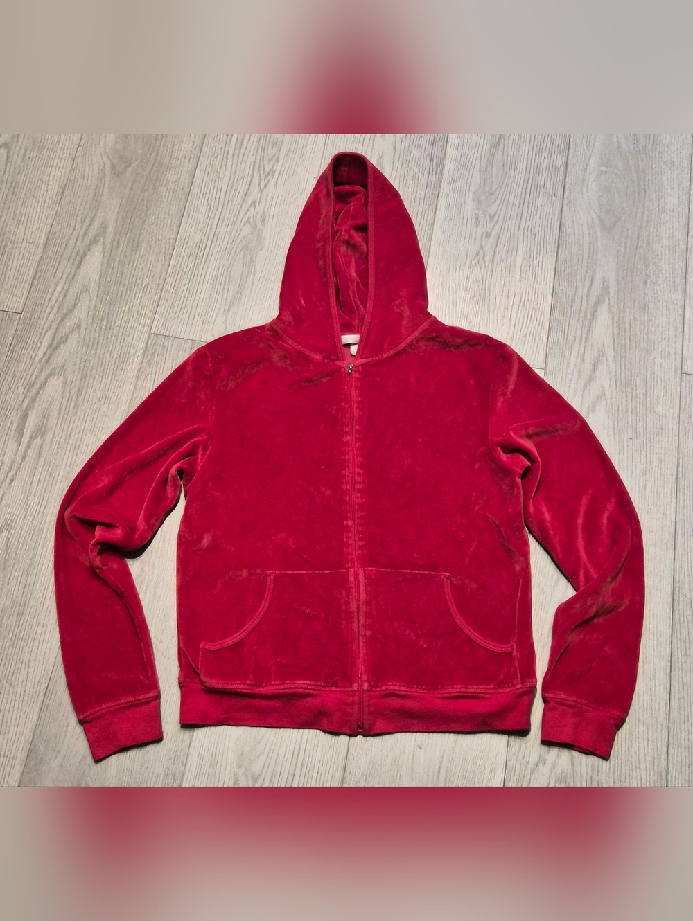 Victoria's Secret Red Velvet Zip-Up Hoodie